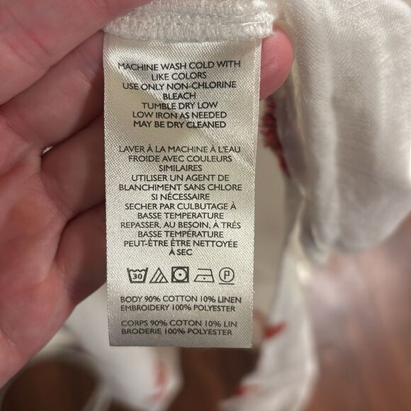 FREE PEOPLE Emory Embroidered Midi Dress in Ivory Combo NWOT - Picture 7 of 8